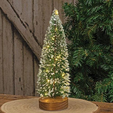Bottle Brush Tree w LED Light - The Fox Decor